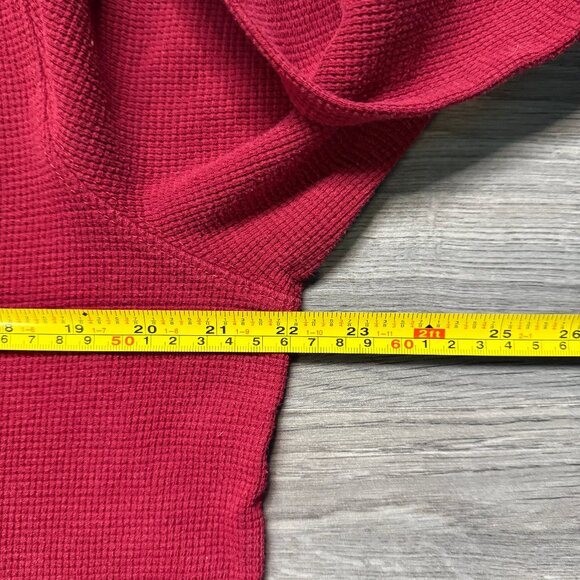 Psycho Bunny Men's Waffle Knit Crew - Red - Picture 5 of 6